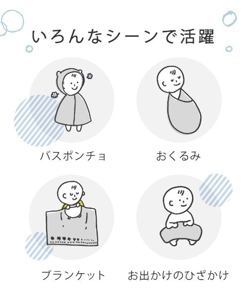 Hoppetta（ホッペッタ）の「【Hoppetta(ホッペッタ)】バスポンチョ＆チャームハンカチ シャンピニオン ギフトセット（ベビーギフト・キッズ・マルチ・ONE SIZE）」の16枚目の写真