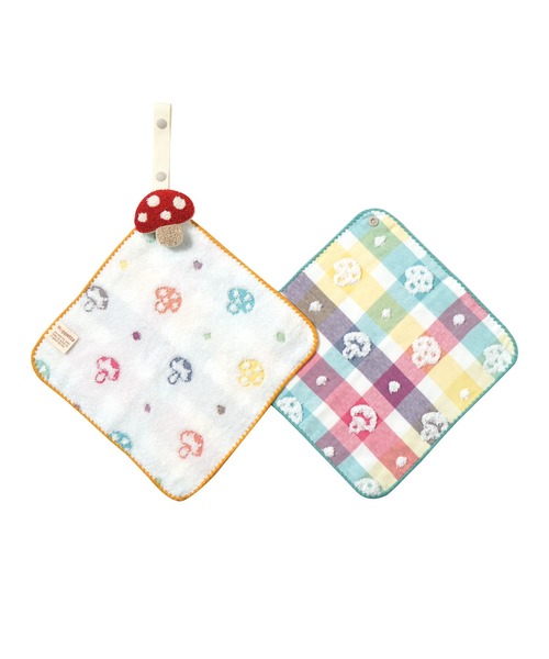 Hoppetta（ホッペッタ）の「【Hoppetta(ホッペッタ)】バスポンチョ＆チャームハンカチ シャンピニオン ギフトセット（ベビーギフト・キッズ・マルチ・ONE SIZE）」の17枚目の写真