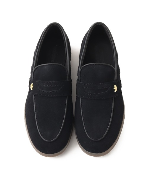adidas(アディダス)の「adidas HANDBALL SPEZIAL LOAFER W / アディダス ハンドボール スペツィアル ローファー W(スニーカー・レディース・ブラック・23.5cm/23.0cm/25.0cm/24.5cm/24.0cm/22.5cm/28.5cm/28.0cm/27.5cm/27.0cm/26.5cm/26.0cm/25.5cm/29.0cm/30.0cm)」の1枚目の写真