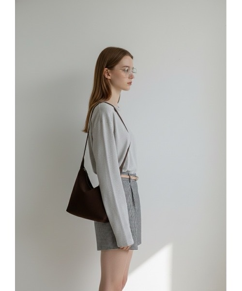 SALTMINT（ソルトミント）の「スエードタッチワンショルダーバッグ（ショルダーバッグ・レディース・ダークブラウン/ブラウン・FREE）」の6枚目の写真