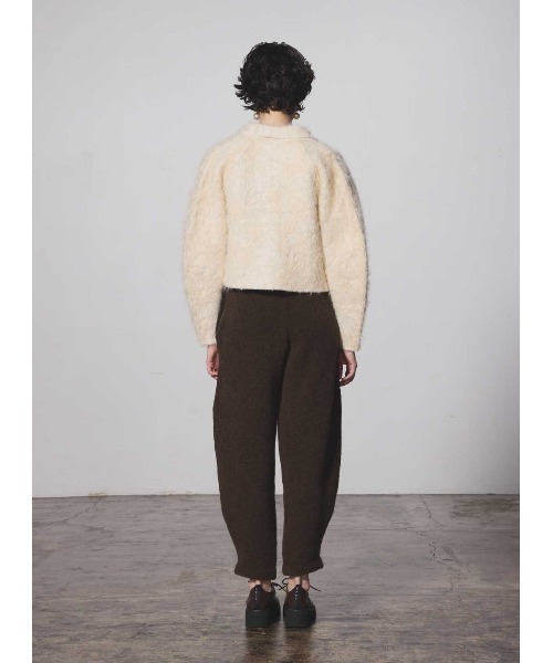 COEL(コエル)の「ニットバレルレッグパンツ(その他パンツ・レディース・ライトグレー/ブラウン・36/38)」の4枚目の写真