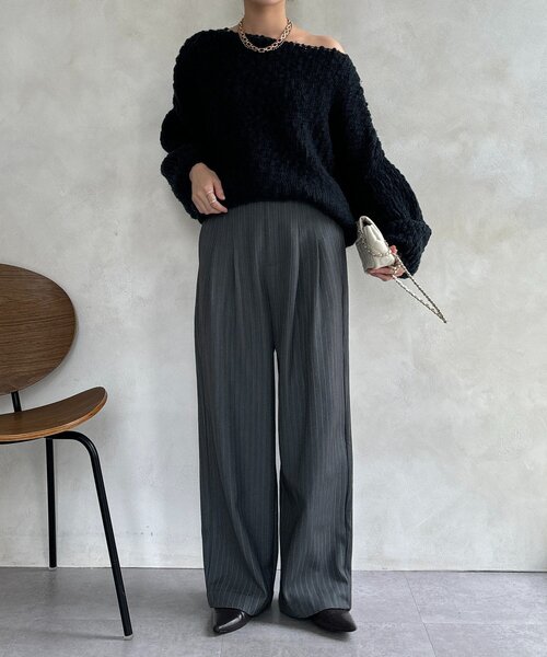 DouDou(ドゥドゥ)の「裏起毛ボンディングパンツ(その他パンツ・レディース・ブラック/モカ/グレー・36/38)」の16枚目の写真