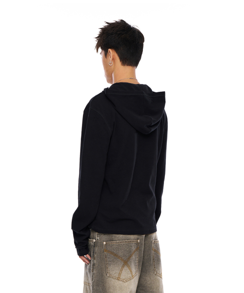 AAKAM（アーカム）の「Numbering Hooded Long Sleeve (Black)（パーカー・レディース・その他・2/1）」の11枚目の写真
