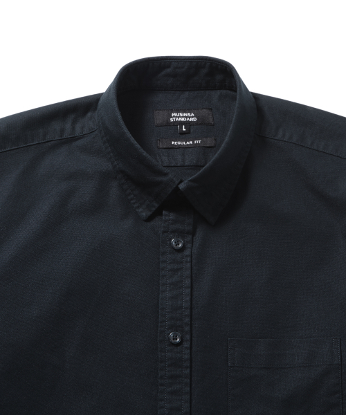 MUSINSA STANDARD（ムシンサスタンダード）の「ベーシックオックスフォードシャツ[ネイビー]（シャツ/ブラウス・メンズ・その他・XX-LARGE/XXX-LARGE/SMALL/MEDIUM/LARGE/X-LARGE）」の6枚目の写真