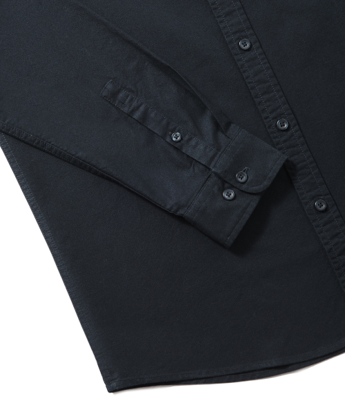 MUSINSA STANDARD（ムシンサスタンダード）の「ベーシックオックスフォードシャツ[ネイビー]（シャツ/ブラウス・メンズ・その他・XX-LARGE/XXX-LARGE/SMALL/MEDIUM/LARGE/X-LARGE）」の2枚目の写真