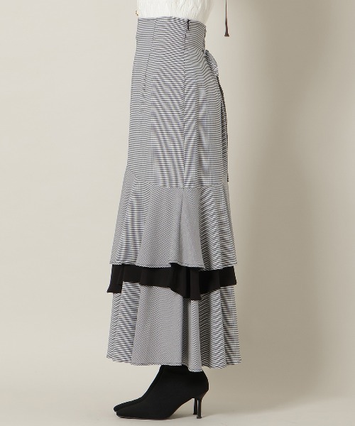 WILLSELECTION（ウィルセレクション）の「アシンメトリーレイヤードヘムスカート（スカート・レディース・ピンク/ブラウン系その他/ブラック系その他・FREE）」の6枚目の写真