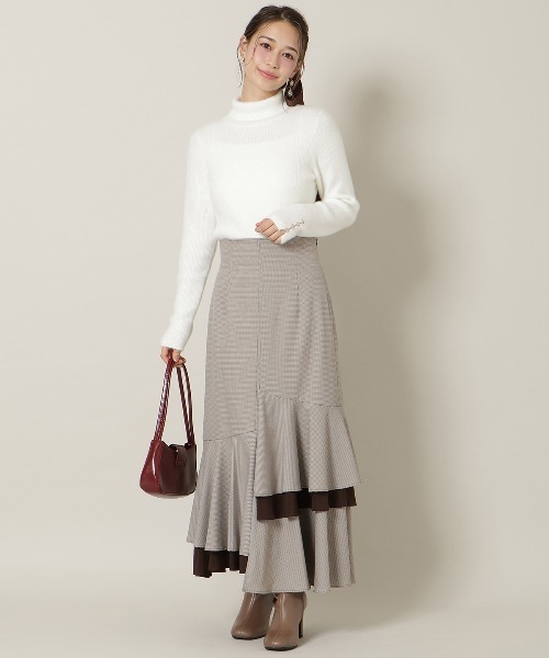 WILLSELECTION（ウィルセレクション）の「アシンメトリーレイヤードヘムスカート（スカート・レディース・ピンク/ブラウン系その他/ブラック系その他・FREE）」の11枚目の写真