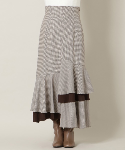 WILLSELECTION（ウィルセレクション）の「アシンメトリーレイヤードヘムスカート（スカート・レディース・ピンク/ブラウン系その他/ブラック系その他・FREE）」の12枚目の写真