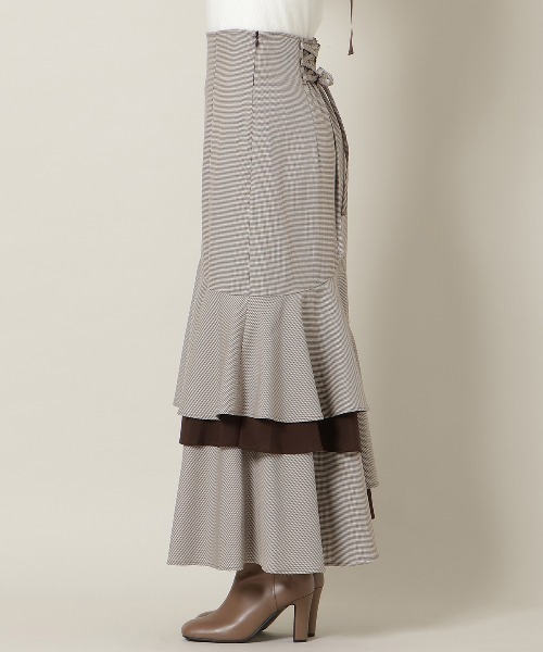 WILLSELECTION（ウィルセレクション）の「アシンメトリーレイヤードヘムスカート（スカート・レディース・ピンク/ブラウン系その他/ブラック系その他・FREE）」の13枚目の写真