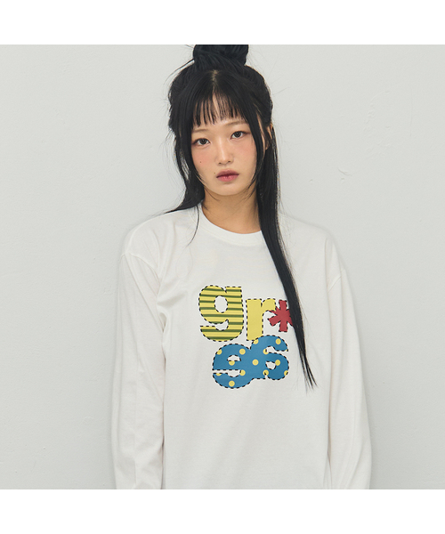 GRAVER（グレーバー）の「[ユニセックス]GRAE-S ロングスリーブTシャツ_3カラー（Tシャツ/カットソー・レディース・ホワイト/ブラック/チャコール・MEDIUM/LARGE）」の2枚目の写真