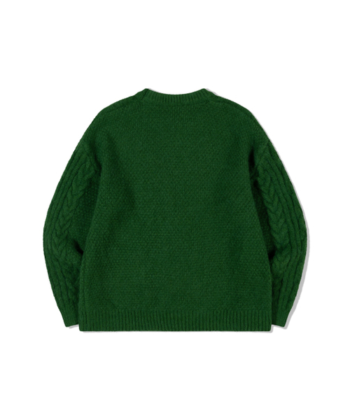 MOAA（モア）の「Classic Cable Knit Top (GREEN)（ニット/セーター・レディース・その他・SMALL/MEDIUM）」の3枚目の写真