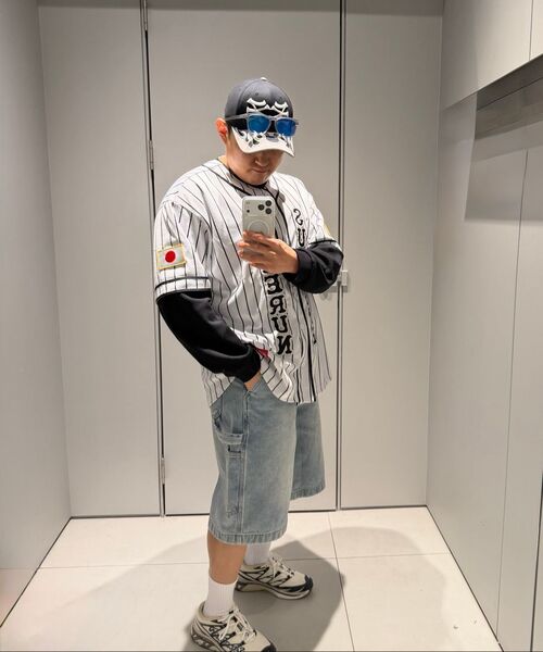 MUSINSA STANDARD（ムシンサスタンダード）の「ビッグブラシカーペンターバミューダデニムパンツ[ライトインディゴ]（デニムパンツ・メンズ・その他・38/32/31/26/27/30/34/33/42/36/40/28/29）」の8枚目の写真