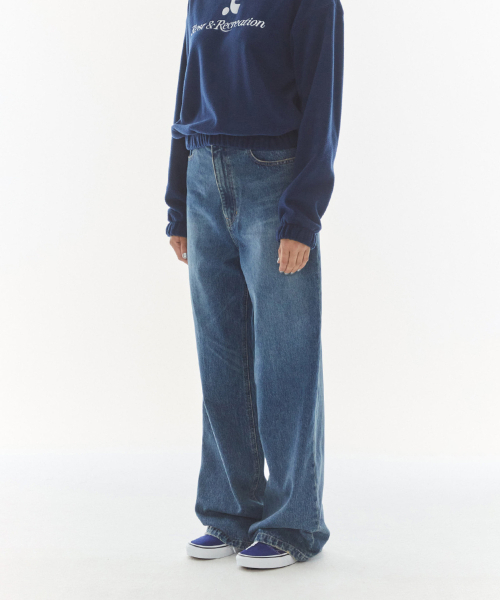 Rest&Recreation(レストアンドレクリエーション)の「WASHED DENIM PANTS_BLUE(デニムパンツ・レディース・その他・SMALL/MEDIUM)」の2枚目の写真