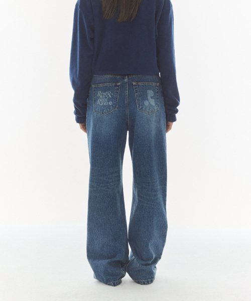 Rest&Recreation(レストアンドレクリエーション)の「WASHED DENIM PANTS_BLUE(デニムパンツ・レディース・その他・SMALL/MEDIUM)」の3枚目の写真