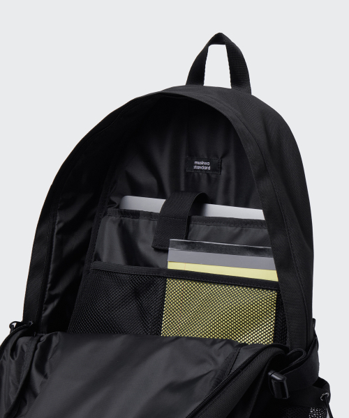 MUSINSA STANDARD（ムシンサスタンダード）の「コーデュラメッシュストリングバックパック[ブラック]（バックパック/リュック・レディース・その他・FREE）」の6枚目の写真