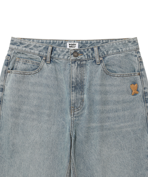 Wacky WiLLy(ワッキーウィリー)の「ベーシックデニムパンツブルー(デニムパンツ・レディース・その他・SMALL/MEDIUM/LARGE/X-LARGE)」の4枚目の写真