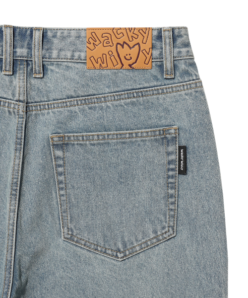 Wacky WiLLy(ワッキーウィリー)の「ベーシックデニムパンツブルー(デニムパンツ・レディース・その他・SMALL/MEDIUM/LARGE/X-LARGE)」の6枚目の写真