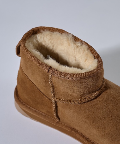EMU Australia(エミューオーストラリア)の「【EMU Australia】Double-Face Sheep-Skin Boots W10937(ブーツ・レディース・ベージュ/ブラック・22cm/23cm/24cm/25/26cm)」の12枚目の写真