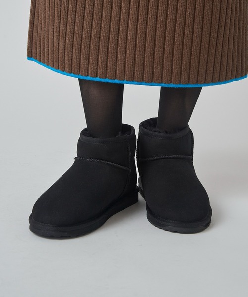 EMU Australia(エミューオーストラリア)の「【EMU Australia】Double-Face Sheep-Skin Boots W10937(ブーツ・レディース・ベージュ/ブラック・22cm/23cm/24cm/25/26cm)」の18枚目の写真