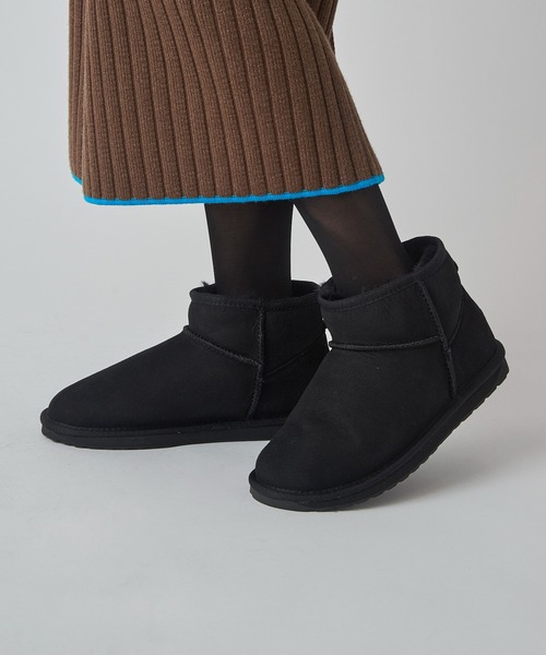EMU Australia(エミューオーストラリア)の「【EMU Australia】Double-Face Sheep-Skin Boots W10937(ブーツ・レディース・ベージュ/ブラック・22cm/23cm/24cm/25/26cm)」の20枚目の写真