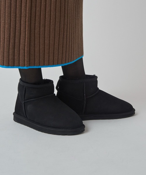 EMU Australia(エミューオーストラリア)の「【EMU Australia】Double-Face Sheep-Skin Boots W10937(ブーツ・レディース・ベージュ/ブラック・22cm/23cm/24cm/25/26cm)」の21枚目の写真