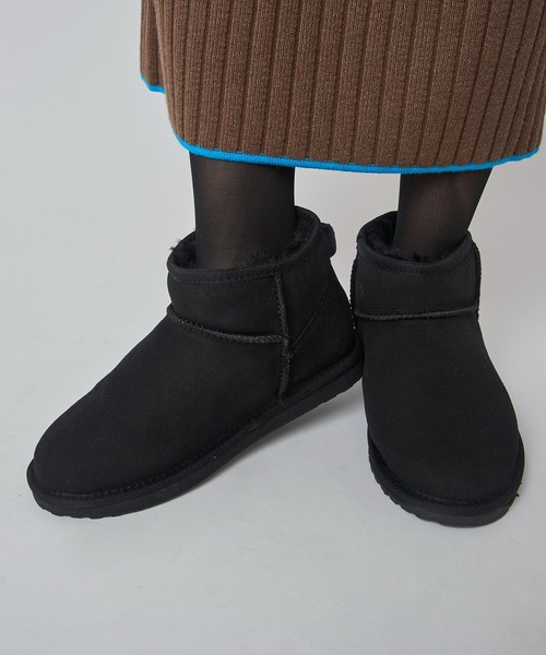 EMU Australia(エミューオーストラリア)の「【EMU Australia】Double-Face Sheep-Skin Boots W10937(ブーツ・レディース・ベージュ/ブラック・22cm/23cm/24cm/25/26cm)」の22枚目の写真