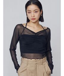 EMODA | ストラップシアートップス(Tシャツ/カットソー)