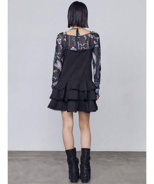 EMODA（エモダ）の「ストラップシアートップス（Tシャツ/カットソー・レディース・ブラック/ベージュ/ネイビー/ホワイト・FREE）」の9枚目の写真