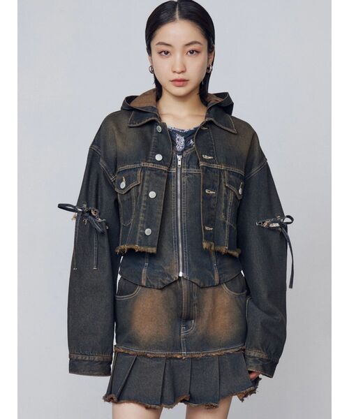 EMODA（エモダ）の「ストラップシアートップス（Tシャツ/カットソー・レディース・ブラック/ベージュ/ネイビー/ホワイト・FREE）」の10枚目の写真