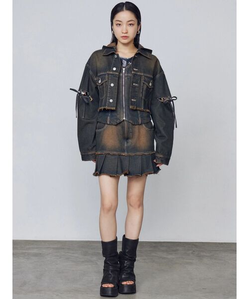 EMODA（エモダ）の「ストラップシアートップス（Tシャツ/カットソー・レディース・ブラック/ベージュ/ネイビー/ホワイト・FREE）」の13枚目の写真