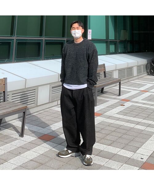 GLW(ジーエルダブリュ)の「マイルドボカシクルーネックスウェットオーバーサイズニットブラック(ニット/セーター・レディース・その他・MEDIUM/SMALL/X-SMALL/LARGE)」の4枚目の写真