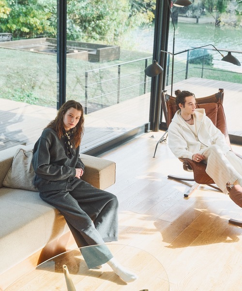 CASPER JOHN（キャスパージョン）の「Knit blouson/ニットブルゾン（ブルゾン・メンズ・チャコールグレー/ブラック/グレー・LARGE/X-SMALL/MEDIUM/SMALL）」の12枚目の写真