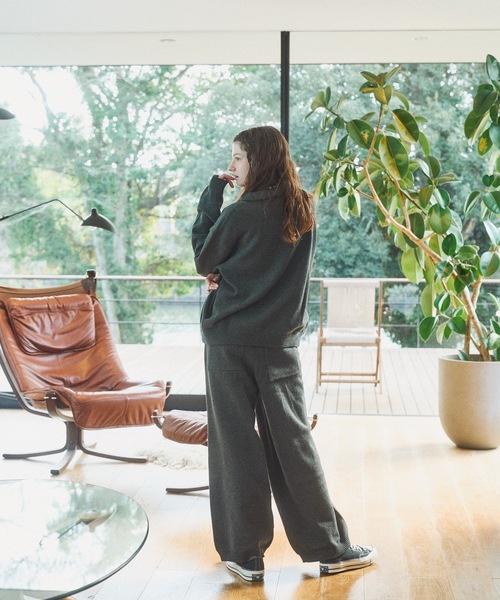 CASPER JOHN（キャスパージョン）の「Knit blouson/ニットブルゾン（ブルゾン・メンズ・チャコールグレー/ブラック/グレー・LARGE/X-SMALL/MEDIUM/SMALL）」の16枚目の写真