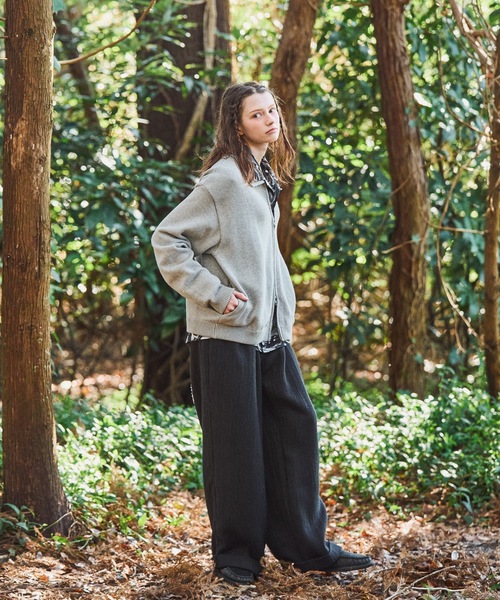 CASPER JOHN（キャスパージョン）の「Knit blouson/ニットブルゾン（ブルゾン・メンズ・チャコールグレー/ブラック/グレー・LARGE/X-SMALL/MEDIUM/SMALL）」の22枚目の写真