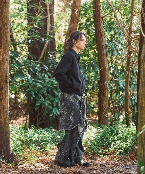 CASPER JOHN（キャスパージョン）の「Knit blouson/ニットブルゾン（ブルゾン・メンズ・チャコールグレー/ブラック/グレー・LARGE/X-SMALL/MEDIUM/SMALL）」の11枚目の写真