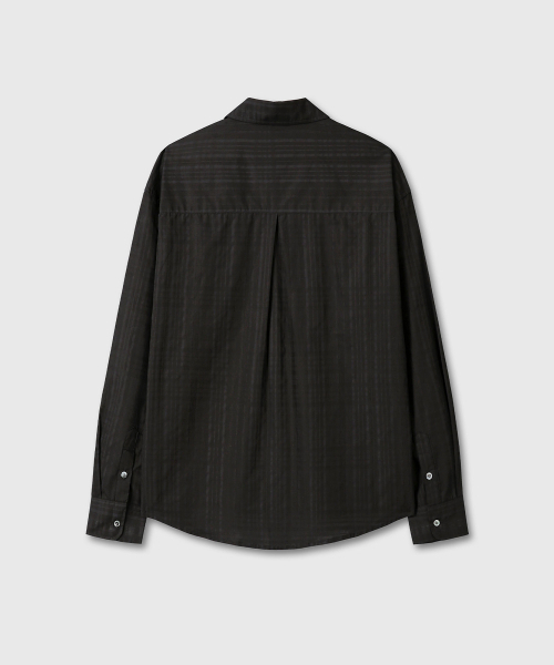 DIVEIN（ダイブイン）の「VINTAGE COTTON STRIPE SHIRTS (BLACK)（シャツ/ブラウス・メンズ・その他・1/2）」の3枚目の写真