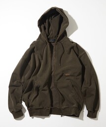 NAUTICA/ノーティカ ピグメント加工 HIDDEN LOGO スウェット ダブルジップパーカー