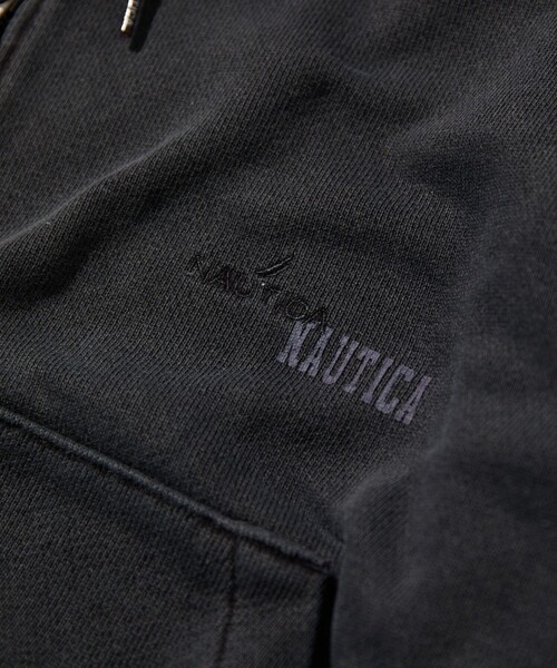 NAUTICA(ノーティカ)の「NAUTICA/ノーティカ ピグメント加工 HIDDEN LOGO スウェット ダブルジップパーカー(パーカー・メンズ・ブラック/ネイビー/ブラウン・LARGE/X-LARGE/MEDIUM/SMALL)」の9枚目の写真