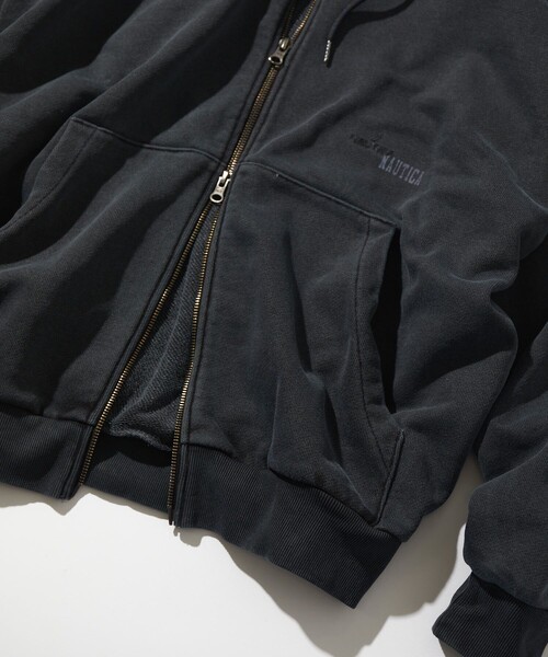NAUTICA(ノーティカ)の「NAUTICA/ノーティカ ピグメント加工 HIDDEN LOGO スウェット ダブルジップパーカー(パーカー・メンズ・ブラック/ネイビー/ブラウン・LARGE/X-LARGE/MEDIUM/SMALL)」の10枚目の写真