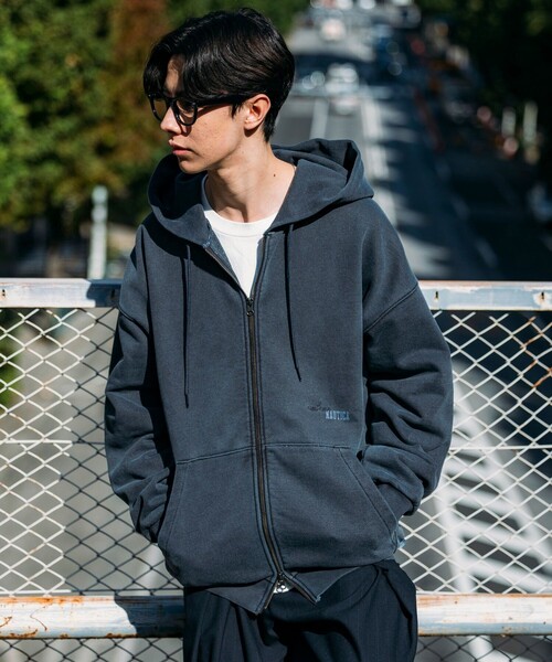セール】NAUTICA/ノーティカ ピグメント加工 HIDDEN LOGO スウェット