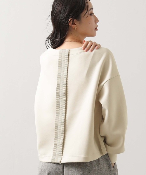 Gready Brilliant(グレディブリリアン)の「ダンボールタックリボンカットソー(Tシャツ/カットソー・レディース・アイボリー/チャコールグレー・38)」の7枚目の写真