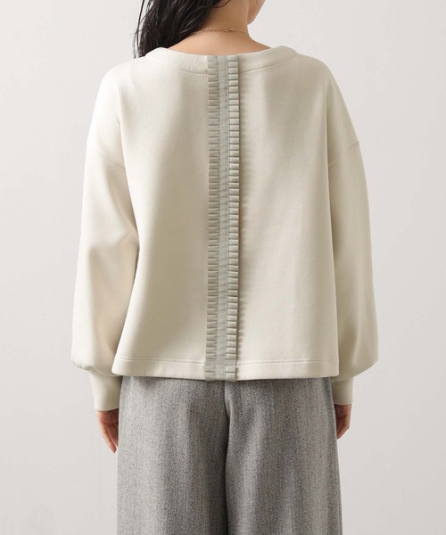 Gready Brilliant(グレディブリリアン)の「ダンボールタックリボンカットソー(Tシャツ/カットソー・レディース・アイボリー/チャコールグレー・38)」の22枚目の写真