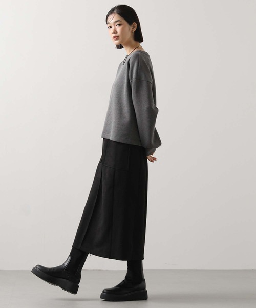 Gready Brilliant(グレディブリリアン)の「ダンボールタックリボンカットソー(Tシャツ/カットソー・レディース・アイボリー/チャコールグレー・38)」の13枚目の写真