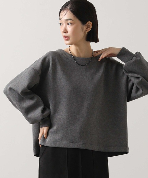 Gready Brilliant(グレディブリリアン)の「ダンボールタックリボンカットソー(Tシャツ/カットソー・レディース・アイボリー/チャコールグレー・38)」の16枚目の写真