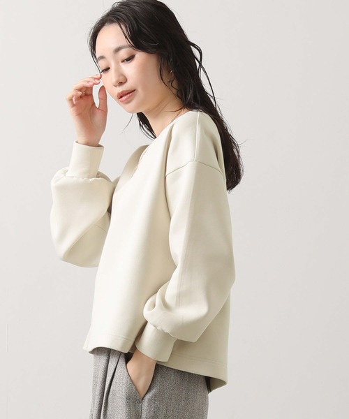 Gready Brilliant(グレディブリリアン)の「ダンボールタックリボンカットソー(Tシャツ/カットソー・レディース・アイボリー/チャコールグレー・38)」の9枚目の写真