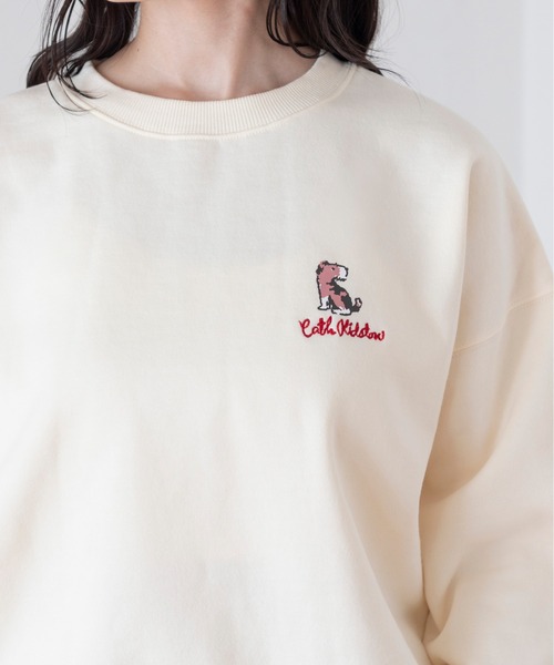 Cath Kidston（キャスキッドソン）の「裏起毛スウェットトップス Stanley（スウェット・レディース・ピンク/グレー/アイボリー/ブラック・FREE）」の8枚目の写真