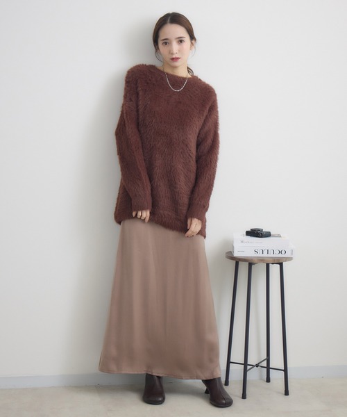 RU.TI.LE(ルチル)の「【RU.TI.LE】シャギーニット(ニット/セーター・レディース・ブラウン/ブラック・MEDIUM)」の7枚目の写真