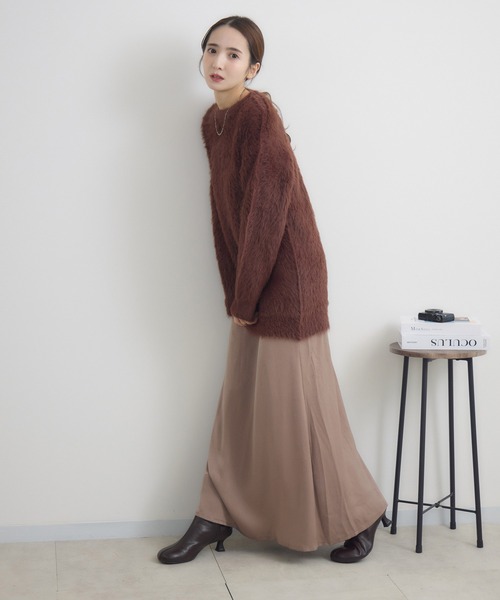RU.TI.LE(ルチル)の「【RU.TI.LE】シャギーニット(ニット/セーター・レディース・ブラウン/ブラック・MEDIUM)」の8枚目の写真