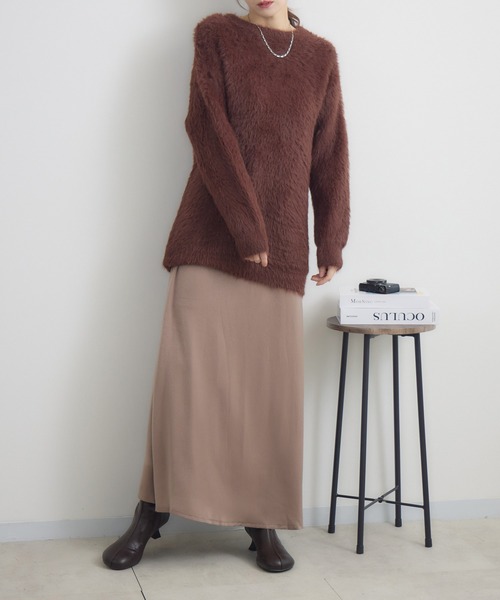 RU.TI.LE(ルチル)の「【RU.TI.LE】シャギーニット(ニット/セーター・レディース・ブラウン/ブラック・MEDIUM)」の9枚目の写真