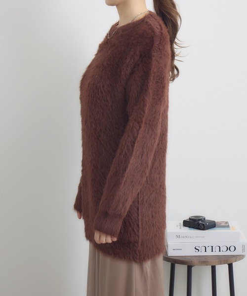 RU.TI.LE(ルチル)の「【RU.TI.LE】シャギーニット(ニット/セーター・レディース・ブラウン/ブラック・MEDIUM)」の15枚目の写真